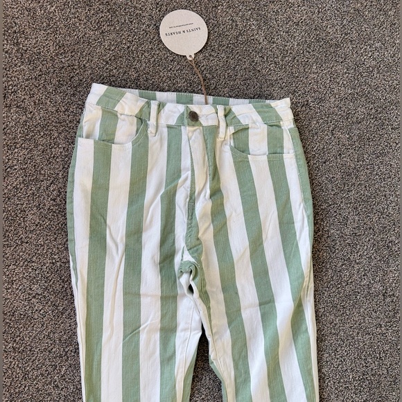 Striped Flare Pants - Picture 2 of 3